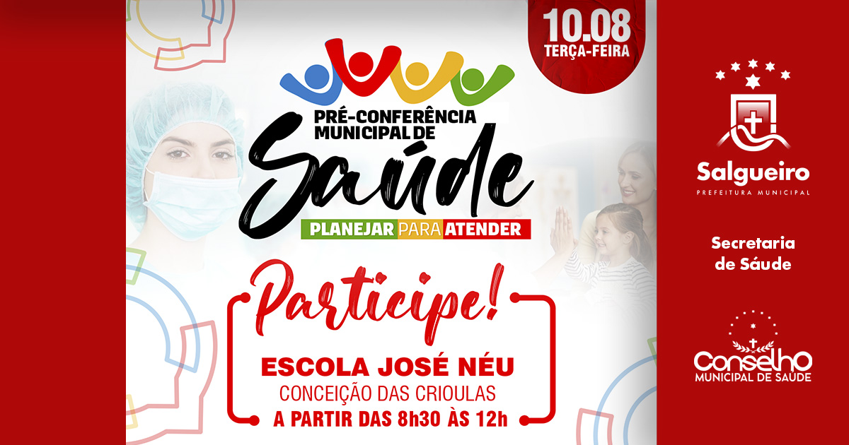 Chamada para Pré-conferência de saúde acontece nesta terça-feira (10) em Conceição das Crioulas