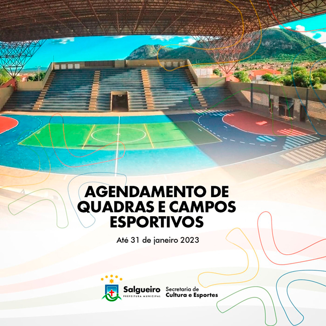 Agendamento de Quadras e Campos Esportivos.