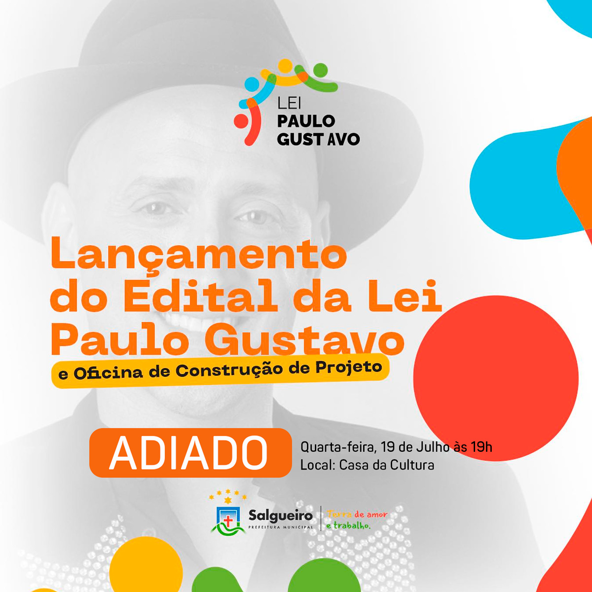 Lançamento do Edital da Lei Paulo Gustavo.